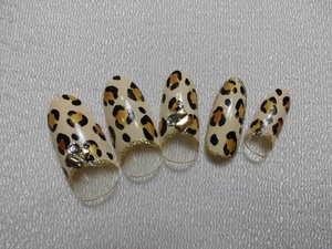 ( outside fixed form or click post departure including postage ) leopard print . reverse French . artificial nails gel use work 