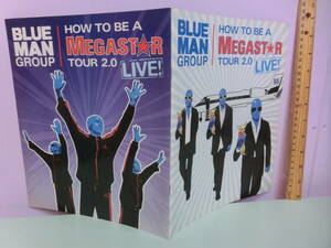 Blue Man Group ブルーマングループ MEGASTAR TOUR 2.0 パンフレット パンフ 写真集? 洋書 ピクチャーブック