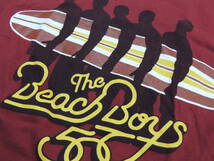 ◆ 美品 ビーチボーイズ THE BEACH BOYS 50周年 記念 ライブ ツアー 半袖 Tシャツ S SMALL バーガンディー_画像5