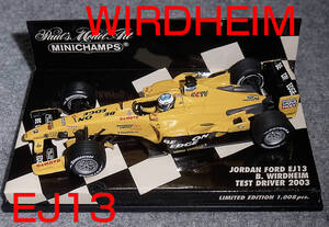 1/43 ジョーダン EJ13 ビルドハイム テストカー 2003 TEST CAR JORDAN WIRDHEIM