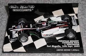 1/43 ミナルディ PS04 フェルスタッペン ムジェロテスト 2003 MINARDI コスワース