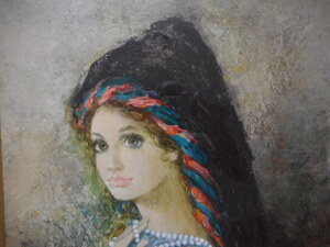 Art hand Auction Bernard Charroy Oil Painting Original Painting No. 10 Sophie Beautiful Woman Authentic Man's Collection, painting, oil painting, portrait