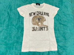 NFL SAINTS セインツ 古着 Tシャツ 女性用 S ジャンク・フード JUNKFOOD