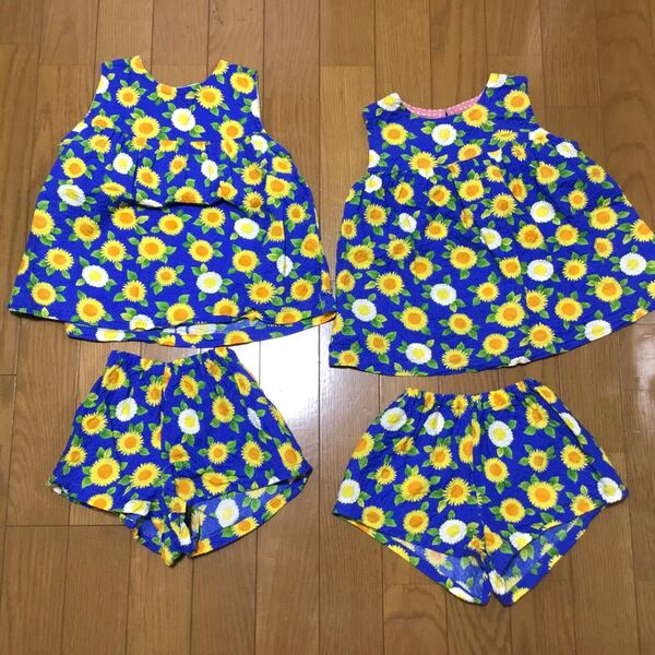 ひまわり柄 セットアップ 2セット