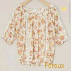 【Feroux/フェルゥ トップス 小花柄 オンワードカットソーM フラワー】