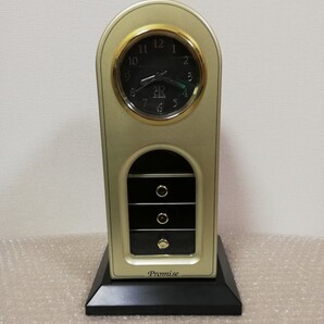 引き出し付 キーケース 置き時計