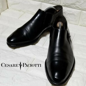  CESARE PACIOTTI　短剣飾り付きドレスシューズ　＃7　黒