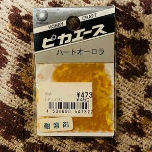 【新品未使用】ハートオレンジ【クラチ】ホログラム【オーロラ】ピカエース0.5g