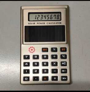 太陽電池式電卓 V-007 SOLAR POWER CALCULATOR