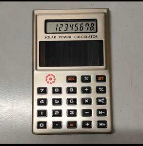 太陽電池式電卓　V-007　SOLAR POWER CALCULATOR