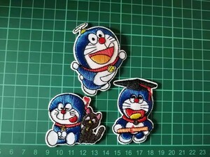 ドラえもん アイロンワッペン3枚セット