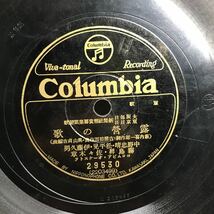 1954 SP盤 10インチ レコード 軍歌「進軍の歌」「露営の歌」当時物 陸軍戸山學校軍楽隊 コロムビア ヴィヴァトーナルレコード_画像6