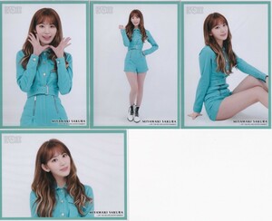 IZ*ONE 宮脇咲良 Mint Ver. 生写真 4種コンプ