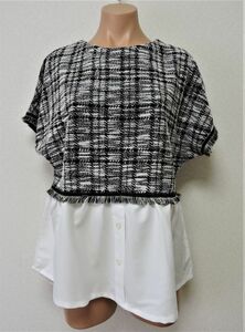 ☆【新品】LULULLILY　ルルリリィ　ツイード切替チュニック　M