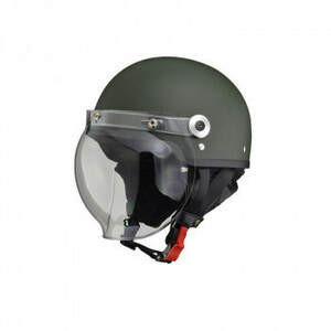 リード工業 CROSS ハーフヘルメット マットグリーン フリーサイズ CR-760(a-1230746)