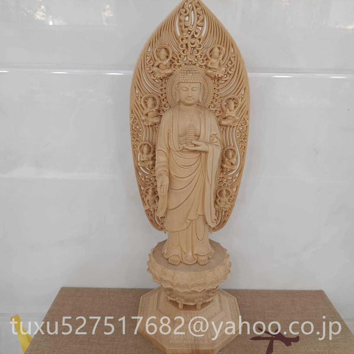 高級ブランド 薬師如来座像 木彫 仏像 香樟材 高さ約78cm 大型 置物 クーポン激安 仏像 高さ約78cm 大型 置物 仏教美術 香樟材 薬師如来座像 木彫 彫刻/オブジェクト
