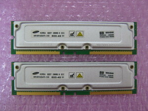 SAMSUNG (MR18R1628AF0-CK8) PC800-45 256MB ECC есть *2 листов комплект ( итого 512MB)* (2)