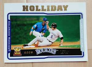 ★MATT HOLLIDAY TOPPS ROOKIE CUP BASEBALL 2005 #136 MLB メジャーリーグ 大リーグ RC マット ホリデイ COLORADO ROCKIES ロッキーズ