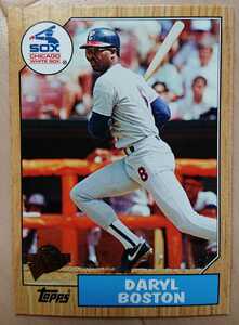 ★DARYL BOSTON TOPPS ALL TIME FAN FAVORITES #138 MLB メジャーリーグ 大リーグ ダリル ボストン CHICAGO WHITE SOX ホワイトソックス