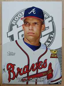 ★DAVE JUSTICE TOPPS ROOKIE CUP BASEBALL 2005 #73 MLB メジャーリーグ 大リーグ RC デイブ ジャスティス ATLANTA BRAVES ブレーブス