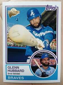 ★GLENN HUBBARD TOPPS ALL TIME FAN FAVORITES 2005 #12 MLB メジャーリーグ 大リーグ ATLANTA BRAVES ブレーブス グレン ハバード