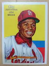 ★LOU BROCK TOPPS NATIONAL CHICLE DIAMOND STARS 2010 #222 MLB メジャーリーグ 大リーグ HOF LEGENDS ブロック CARDINALS カージナルス_画像1