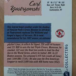 ★CARL YASTRZEMSKI TOPPS GALLERY 2001 MLB メジャーリーグ 大リーグ HOF LEGEND カール ヤストレムスキー BOSTON RED SOX レッドソックスの画像2