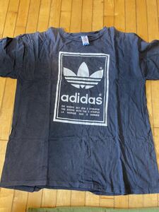 90's USA製 adidas 枠ロゴ Tシャツ XL