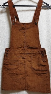 150.GAP Gap jumper skirt overall skirt corduroy stretch material light brown group 