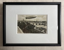 ドイツ　戦前絵葉書　ヒンデンブルク号　1937年 Hindenburg Frankfurt am Main_画像1