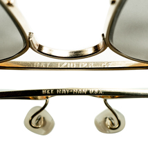 ULTRA弩級SPECIAL1950s-60s デッドUSA製 B&L RAYBAN ボシュロム レイバン 最初期 CARAVAN キャラバン 1/10 12KGF金張size58/14 PILOTミラー_画像7