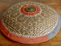 プリミティブなラタン編みの飾り物　南国インドネシア　ガーデニング　南国インテリア　0626a_画像1