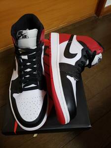 新品 NIKE AIR JORDAN 1 Retro 2013 Black Toe Size 9.5 / ナイキ ジョーダン 1 レトロ ブラック トウ サイズ 27.5 cm