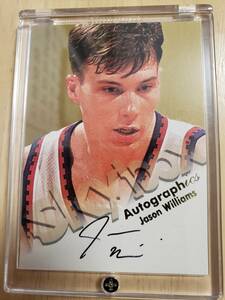  автограф 1998 -99 Skybox Autographics JASON WILLIAMS RC Auto / Jayson Williams Autograph