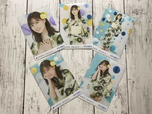 乃木坂46 生田絵梨花 生写真 2020 July Ⅱ 浴衣 5種 コンプ 座り ヨリ チュウ ヒキ