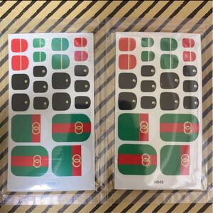 ネイルシール 足用 2枚セットネイルシール 2枚セット