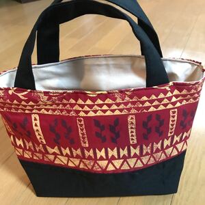 ハンドメイド トートバッグ 古典柄