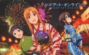 テレホンカード 桐ヶ谷直葉 アスナ シノン ソードアート・オンラインII 電撃G’sマガジン2014年11月号 誌上通販品 限定品 テレカ SAO