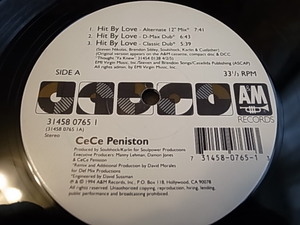 12'' CeCe Peniston / Hit By Love / david morales