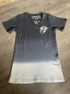 ★美品　送料無料★rolling stones メンズ ファッション Tシャツ 半袖 グラデーション Mサイズ　ローリングストーン　ニット生地