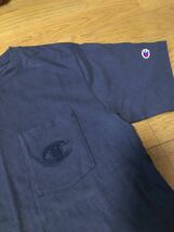 Champion×DUFFER PIQUE TEE：チャンピオン別注 鹿の子Tシャツ コラボ　ネイビー　ロゴ　ポケット　ポケT 英国　イギリス　ダファー_画像2