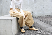 suzuki takayuki wrapped pants need 袴パンツ 未使用 ベージュ コーデュロイ ボトムス スズキタカユキさん ワイドパンツ_画像5