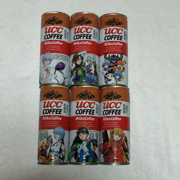【空き缶】UCC 缶コーヒー 6本セット エヴァンゲリヲン新劇場版:破