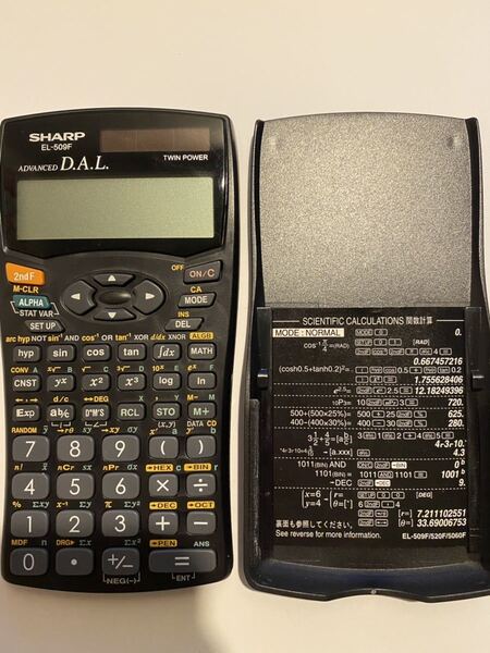 カシオ関数電卓 EL-509F 学校用 研究用 中古美品
