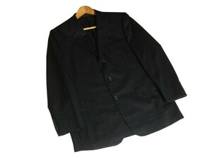 美品*BROOKS BROTHERS ブルックスブラザーズ*黒系*格子柄*ウール素材*メンズ*3釦*テーラードシングルジャケット*L相当*秋冬