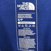 THE NORTH FACE ザノースフェイス Tシャツ クルーネック コットン　ブルー　半袖 プリントデザイン L YR14 km_画像5