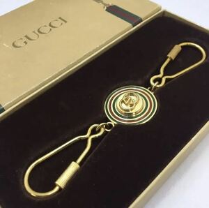 Редкий старый gucci keychain Vintage Sherry Line Gucci Bag Sack Men's Ladies Gender