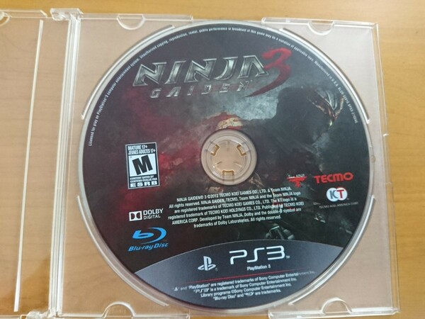 PS3 海外版 忍者外伝3　NINJA GAIDEN 3