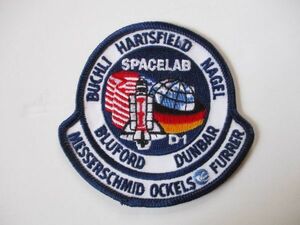 【送料無料】90s スペースシャトル計画『STS-61-A』スペースラブD-1チャレンジャー刺繍ワッペン/パッチUSAアップリケ宇宙飛行士ロケット U1