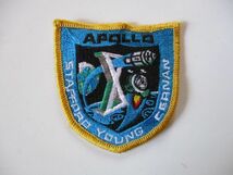 【送料無料】90s アポロ計画『アポロ10号』APOLLO STAFFORD刺繍ワッペン/パッチUSAアップリケ宇宙飛行士ロケットJAXAF計画 宇宙船 U1_画像1